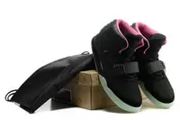 2013 nike air yeezy 2 lovers chaussures genereux noir rose